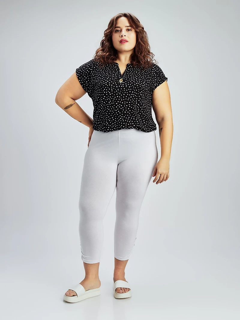Capri skinny ajusté en tricot à enfiler