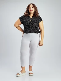 Capri skinny ajusté en tricot à enfiler