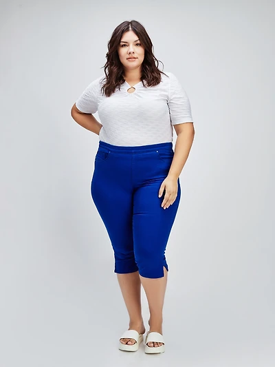Denim capri