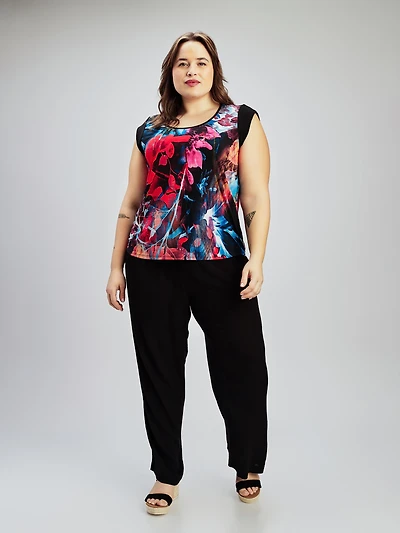 Short-sleeve loose tunic