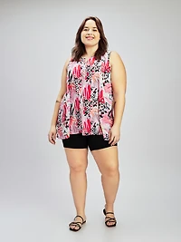 Tunique sans manches évasée