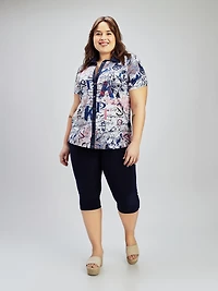 Blouse à manches courtes avec boutons