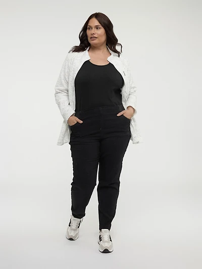 Skinny fitted pull-on jean