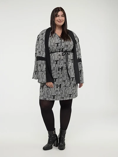 Cardigan semi-ajusté à manches longues