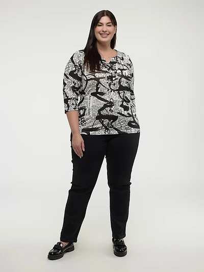 T-shirt à manches 3/4