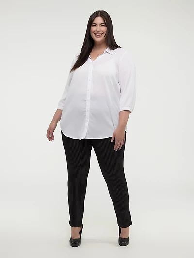 Blouse à manches 3/4 avec boutons