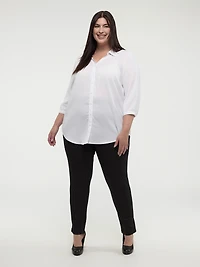 Blouse à manches 3/4 avec boutons