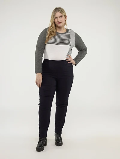 Pantalon étroit ajusté à enfiler