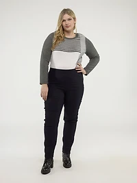 Pantalon étroit ajusté à enfiler