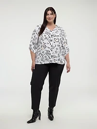 Straight pull-on dress pant  - Petite