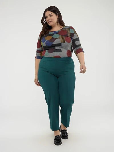 Straight pull-on dress pant  - Petite