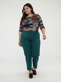 Straight pull-on dress pant  - Petite