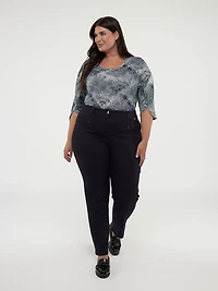 Pantalon droit ajusté