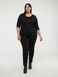 T-shirt à manches 3/4