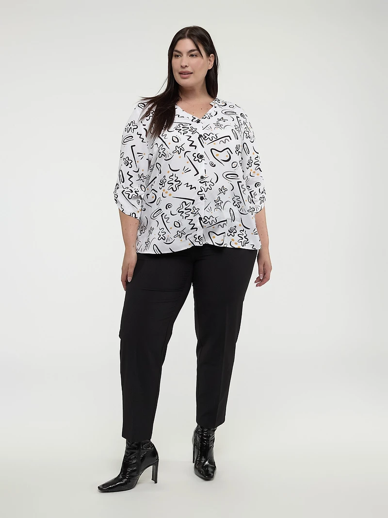 Blouse à manches longues avec boutons