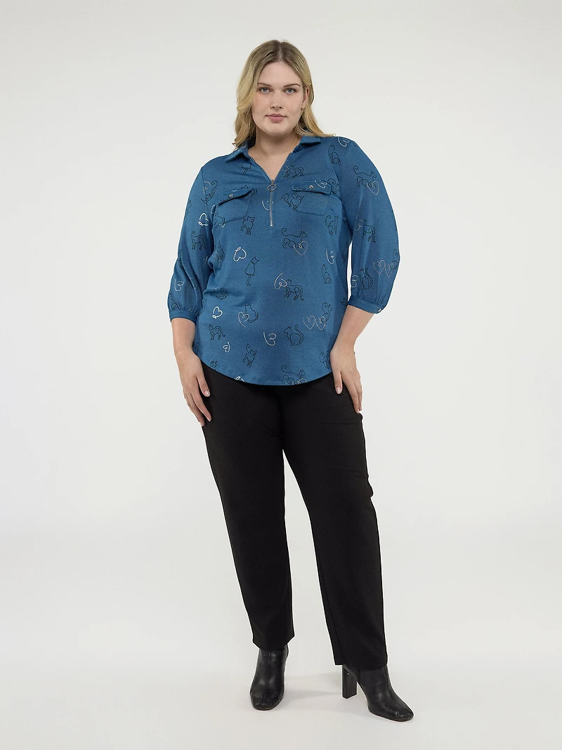 Blouse à manches 3/4
