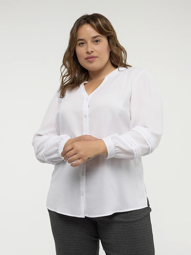 Blouse à manches longues avec boutons