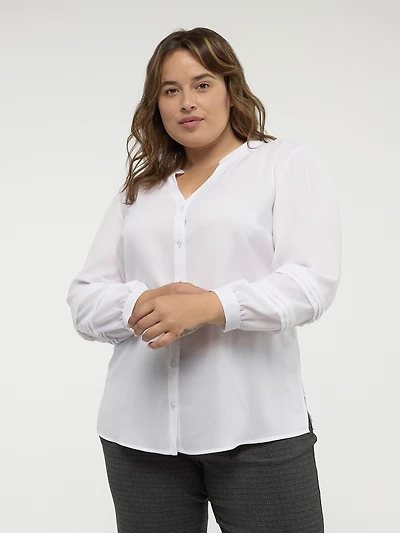 Blouse à manches longues avec boutons