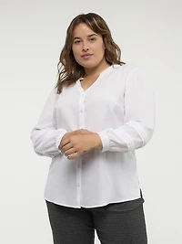 Blouse à manches longues avec boutons