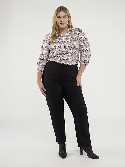 Pantalon habillé étroit à enfiler - Petite