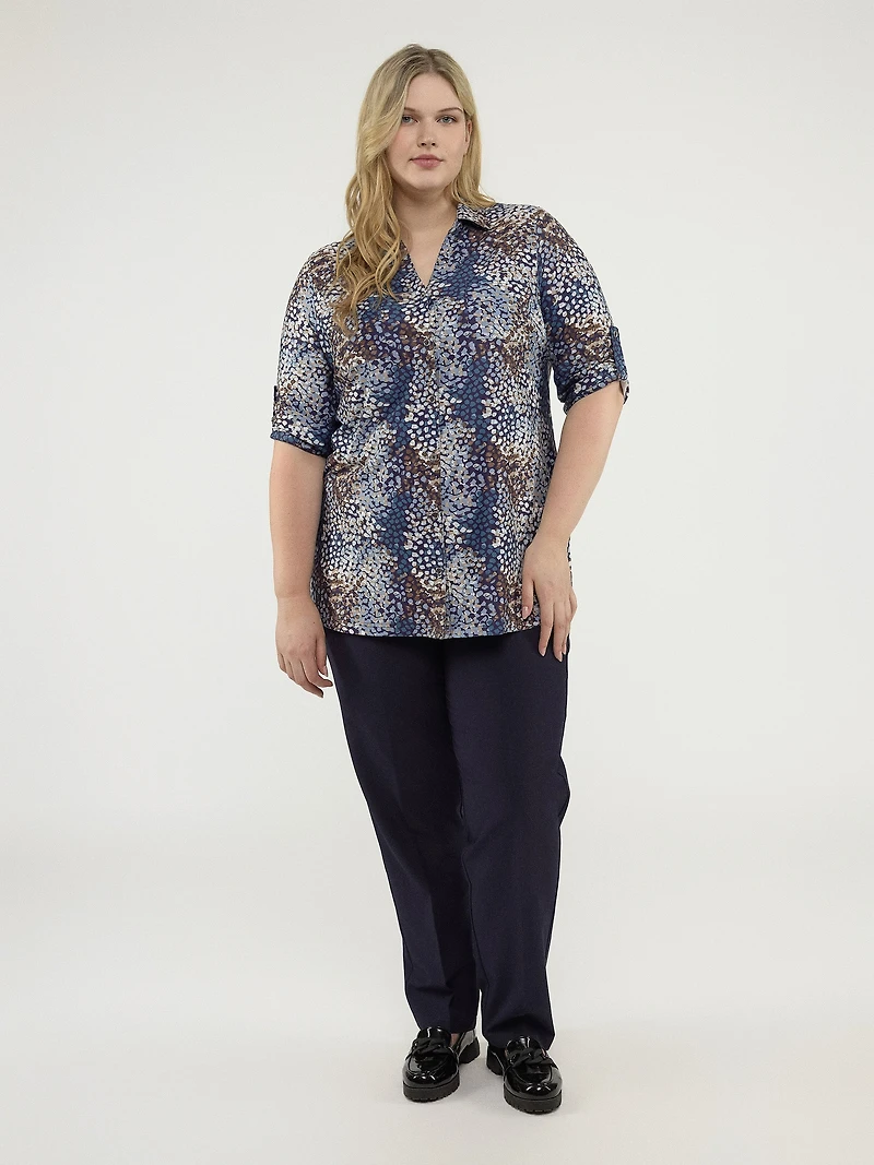 Blouse à manches 3/4 avec boutons