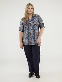 Blouse à manches 3/4 avec boutons