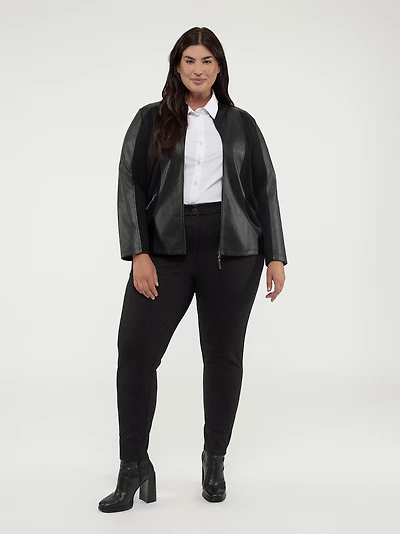 Cropped semi-fitted blazer