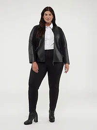 Cropped semi-fitted blazer