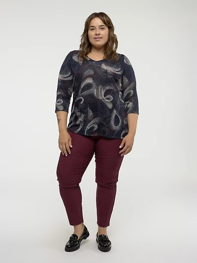 T-shirt à manches 3/4