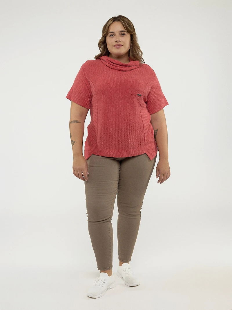 3/4-sleeve loose tunic
