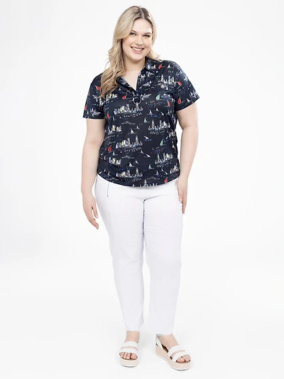 Pantalon étroit ajusté à enfiler - Petite