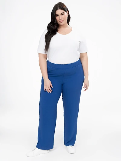 Pantalon évasé à enfiler