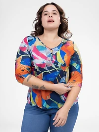 T-shirt à manches 3/4