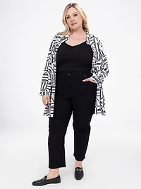 Semi-fitted straight pant