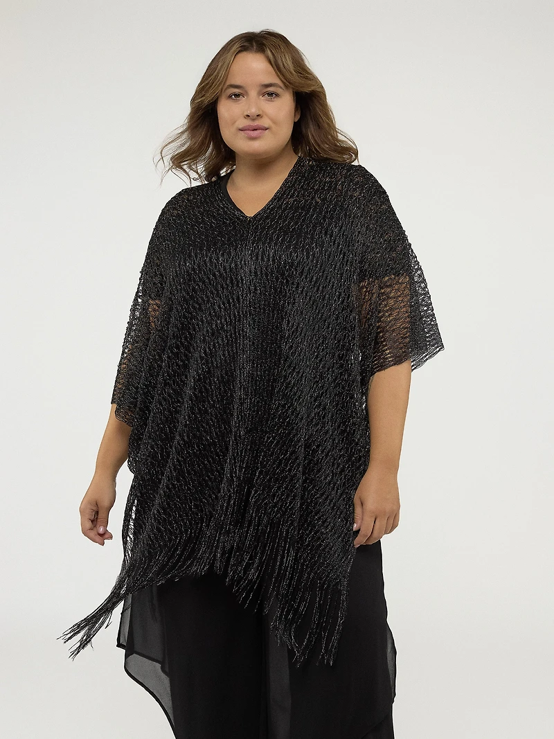 Poncho en tricot