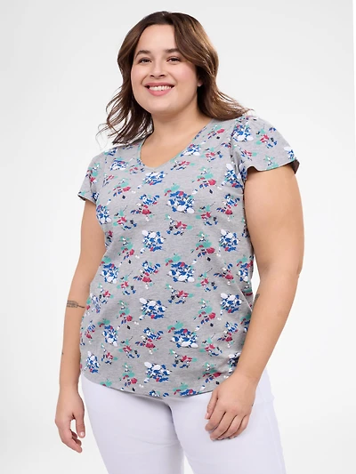 Short-sleeve semi-fitted t-shirt