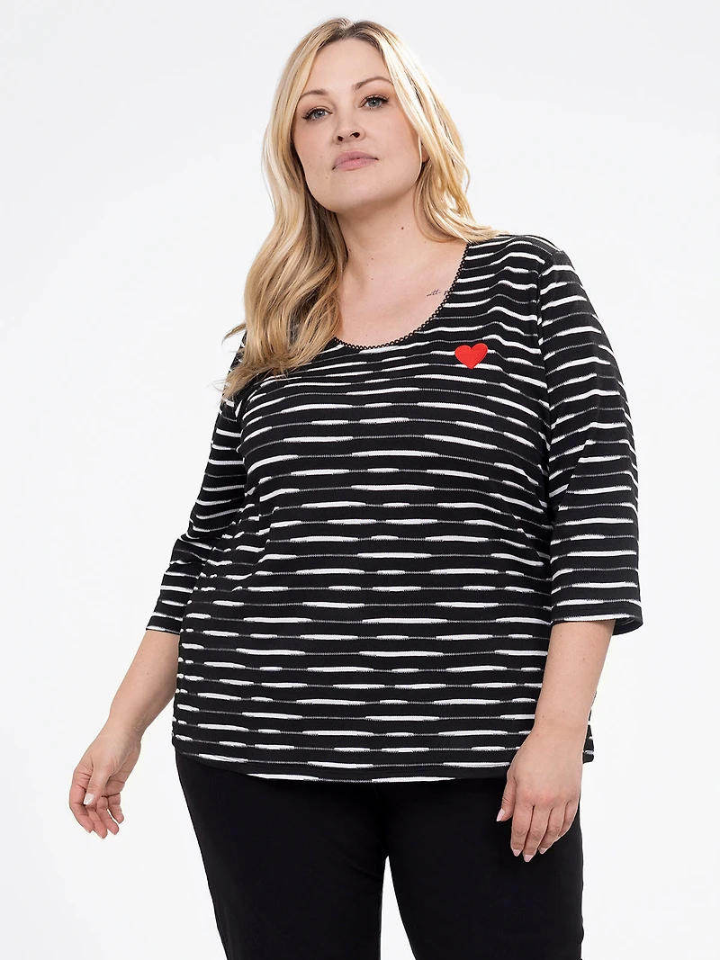 T-shirt à manches 3/4