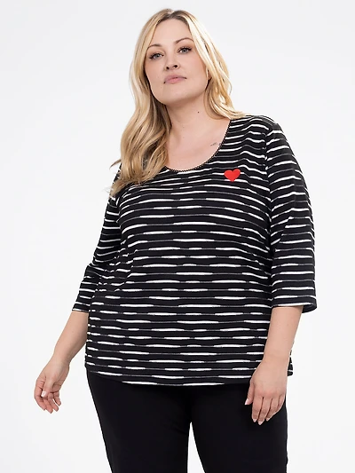 T-shirt à manches 3/4