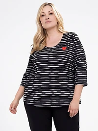 T-shirt à manches 3/4