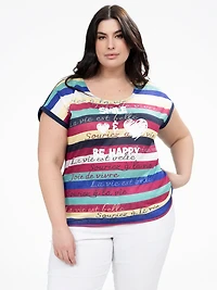 T-shirt ample à manches courtes