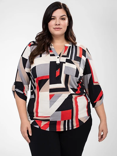 Blouse à manches 3/4