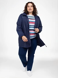 Long manteau semi ajusté