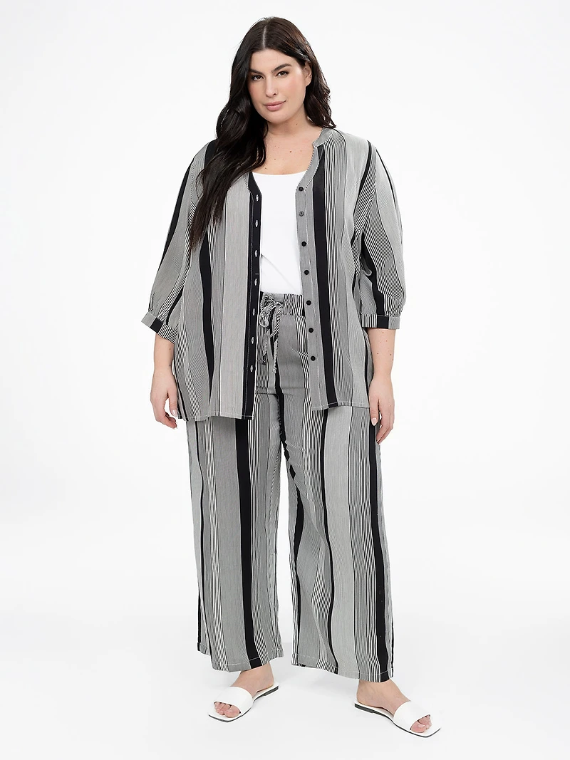 Pantalon droit décontracté à enfiler - Petite