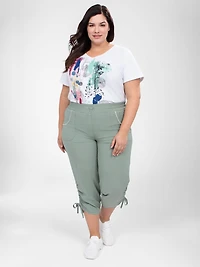 Pull-on capri