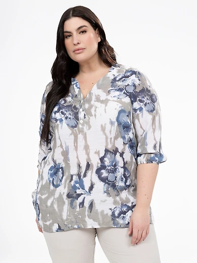 Blouse à manches 3/4