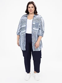 Blouse à manches 3/4 avec boutons