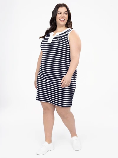 Robe midi ligne A en tricot