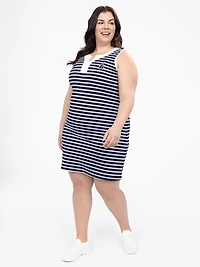 Robe midi ligne A en tricot