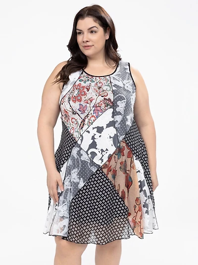 Robe midi évasée en tricot