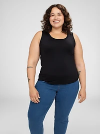 Semi-fitted tank top